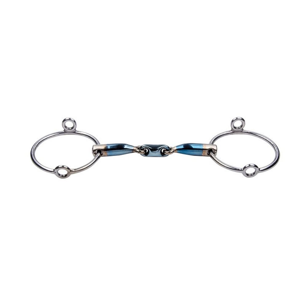 Trust Sweet Iron Eliptical Aufziehtrense doppelt geb. 16mm - Silber, Größe 12,5 cm