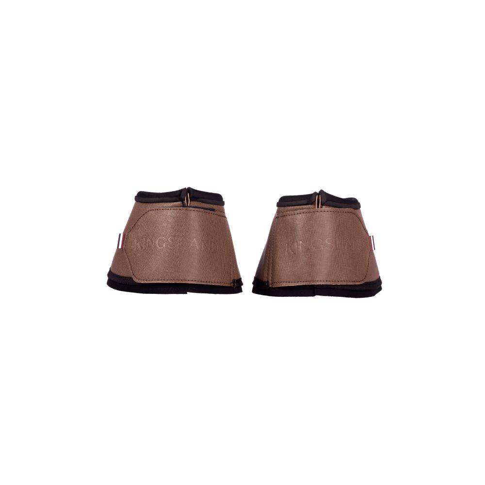 Kingsland KLLexie Hufglocken mit PU Leder und Neoprenfutter - brown iron, Größe M