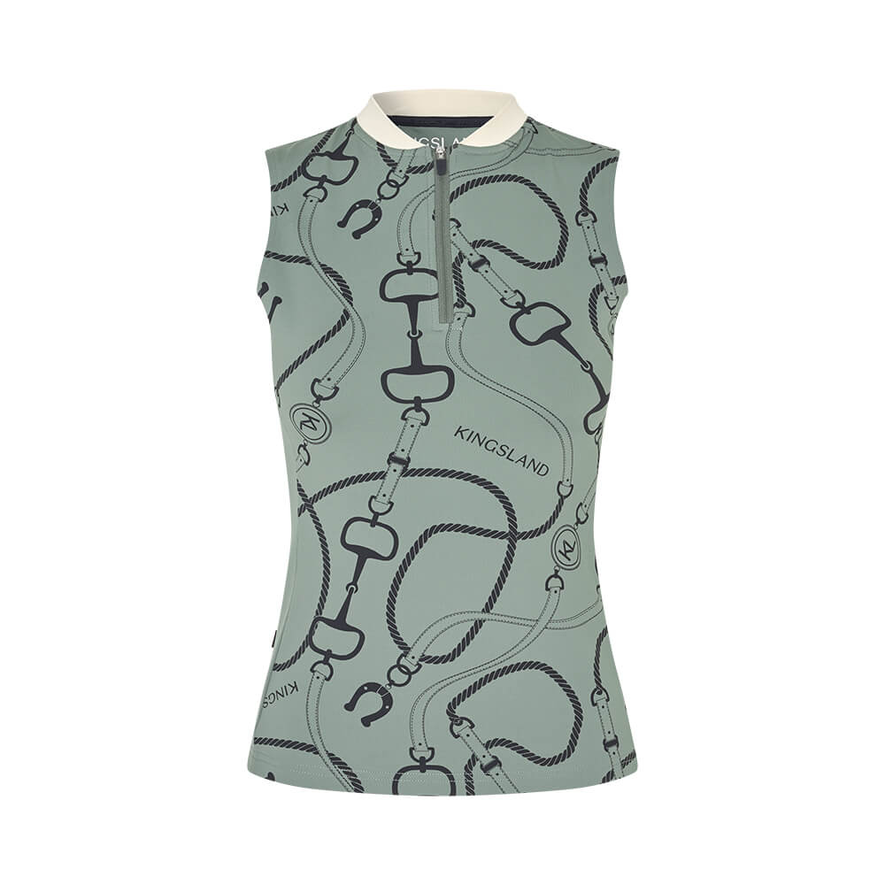Kingsland KLLarissa Trainings-Top für Damen - green agave, Größe M