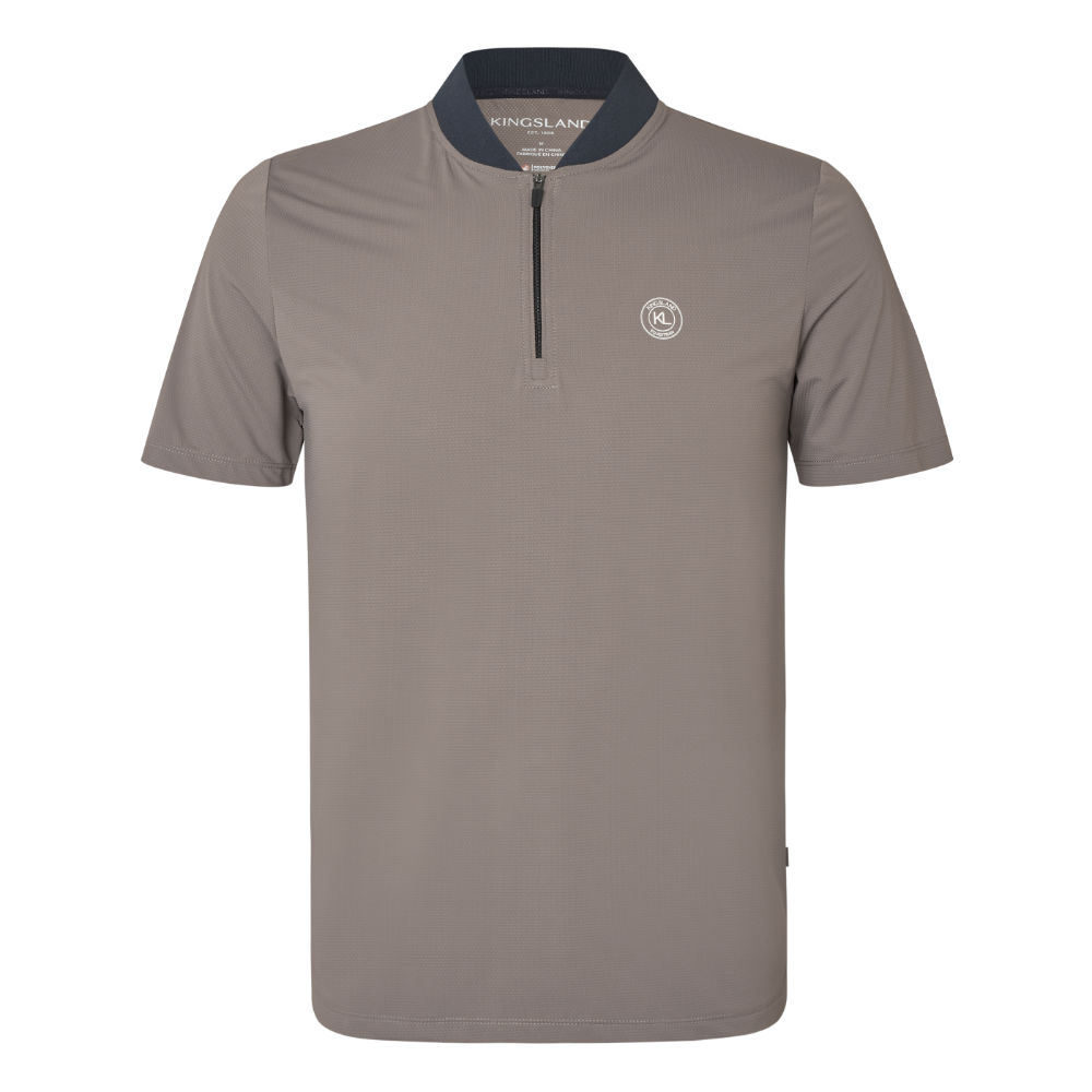 Kingsland KLLiam Herren-Trainingsshirt mit kurzen Ärmeln - brown iron, Größe S