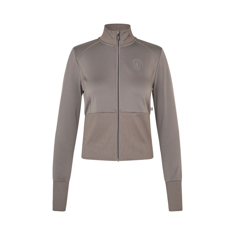 Kingsland KLLisa Fleecejacke mit durchgehendem Reißverschluss für Damen - brown iron, Größe XL