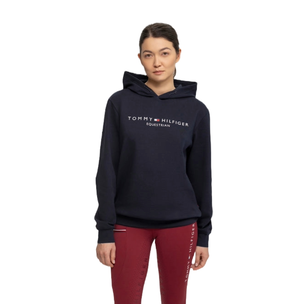 Tommy Hilfiger Equestrian TH Equestrian Hoodie Damen - desert sky, Größe S