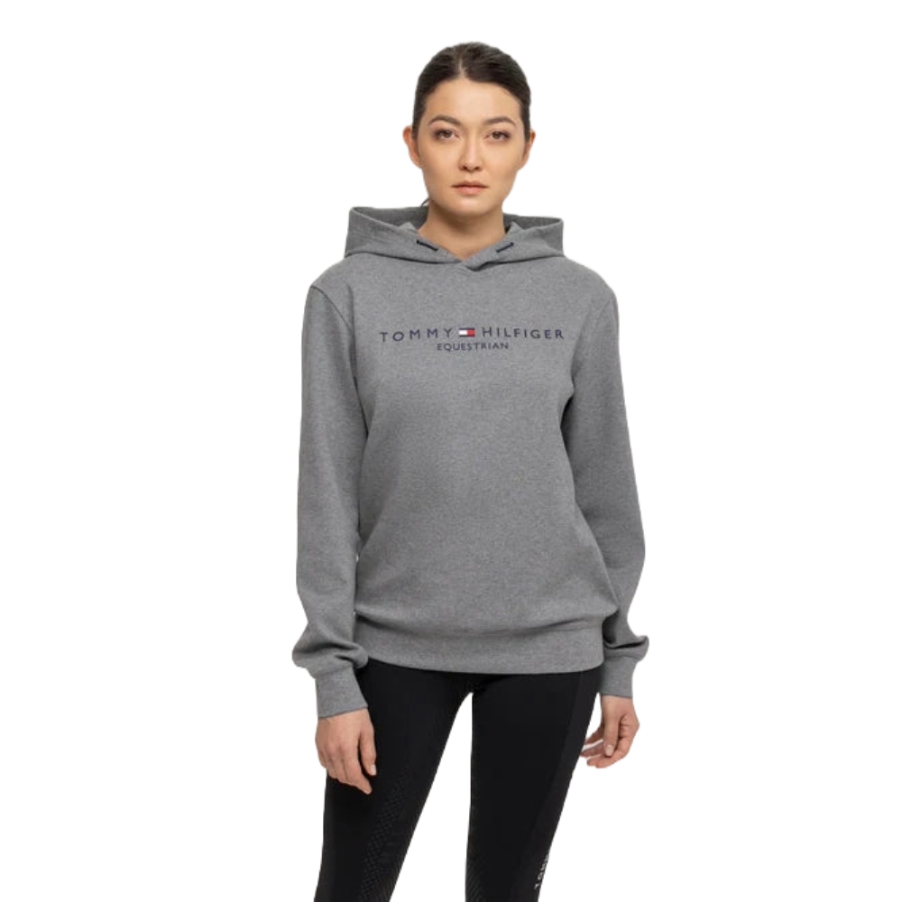 Tommy Hilfiger Equestrian TH Equestrian Hoodie Damen - grey melange, Größe S