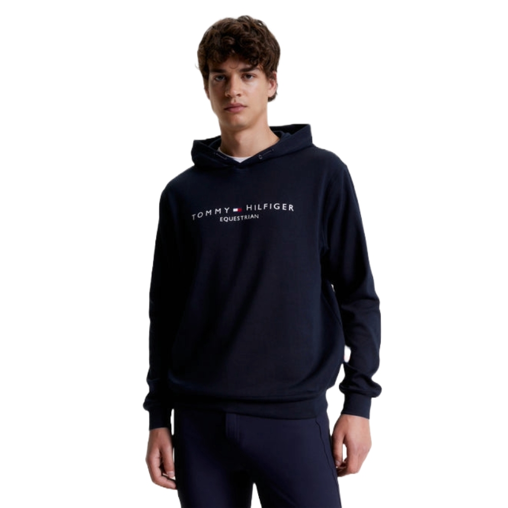 Tommy Hilfiger Equestrian Logo Hoodie Herren - desert sky, Größe M