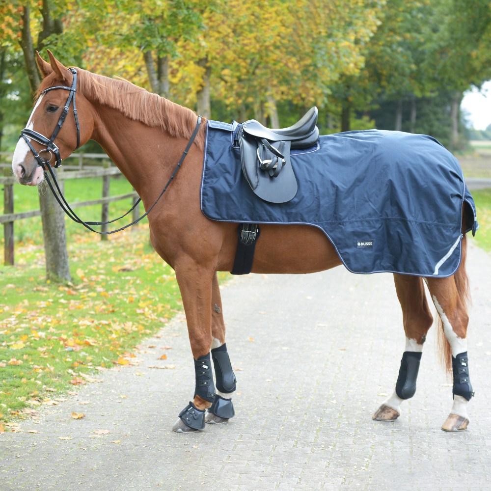 Busse Ausreitdecke Raintrainer 100g - navy, Größe 145 cm