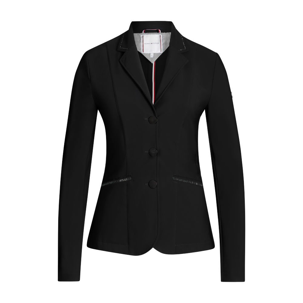 Tommy Hilfiger Equestrian Costa Rhinestone Turniersakko Damen - black, Größe M