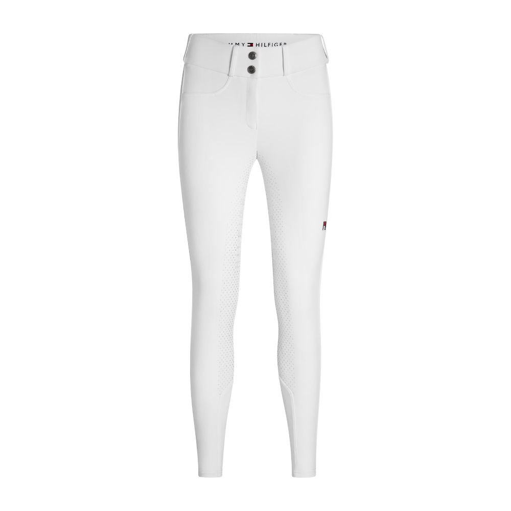 Tommy Hilfiger Equestrian Lea Full Grip Hose Damen - optic white, Größe M