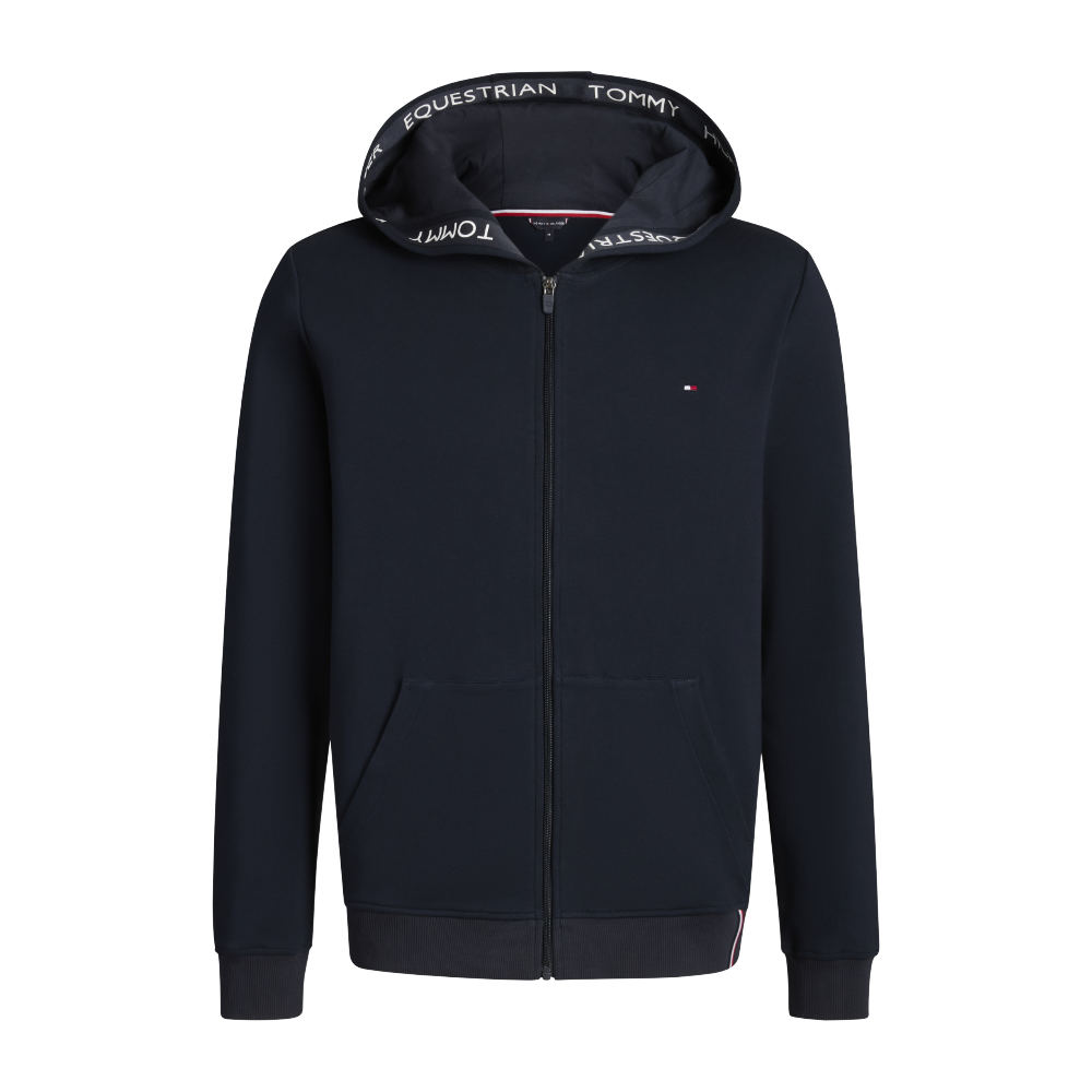 Tommy Hilfiger Equestrian Ventura Zip Up Pullover Herren - desert sky, Größe S