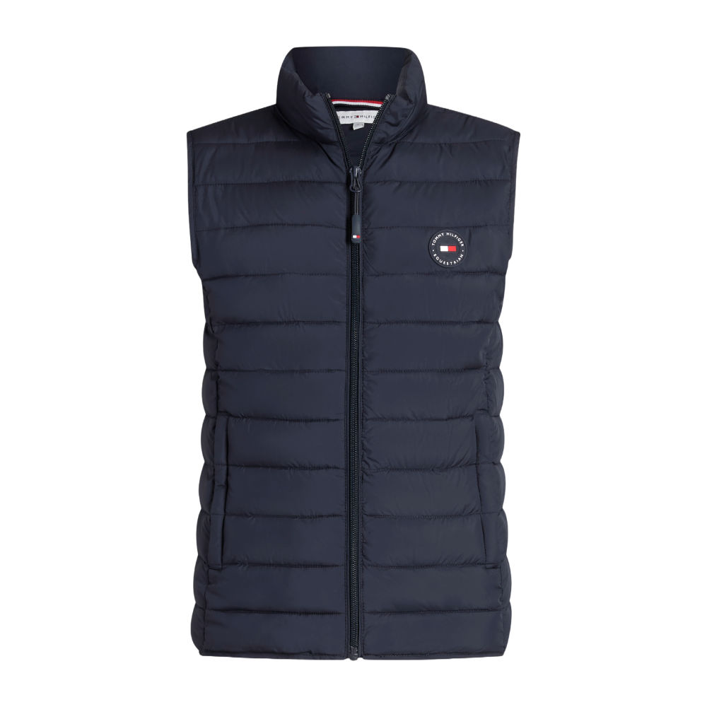 Tommy Hilfiger Equestrian Serano Quilted Steppweste Kinder - desert sky, Größe 140