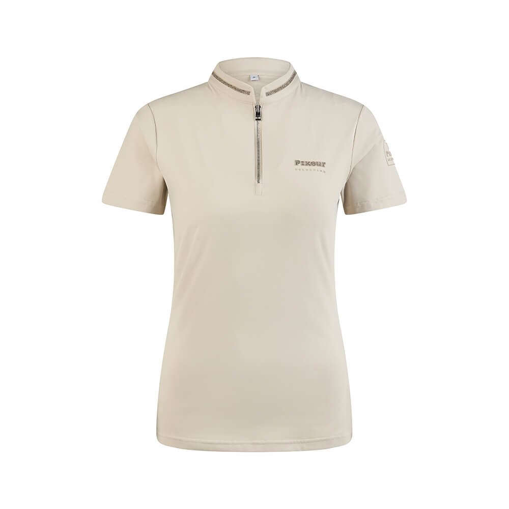 Pikeur FS26 Funktionsshirt Zip Selection Damen - pearl gray, Größe 46