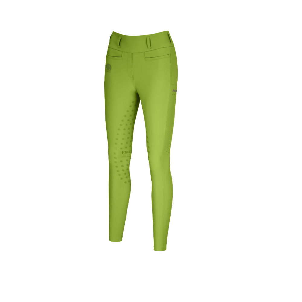 Pikeur FS26 Linnett SD Summer Vollbesatz Reithose Athleisure Damen - leaf green, Größe 44
