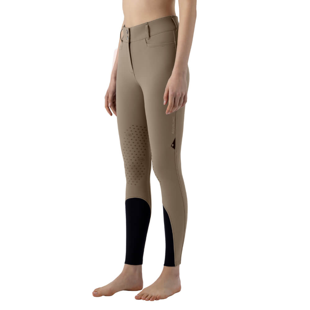 Equiline Eqedisonkh Kniegrip Reithose Damen - dune, Größe 34