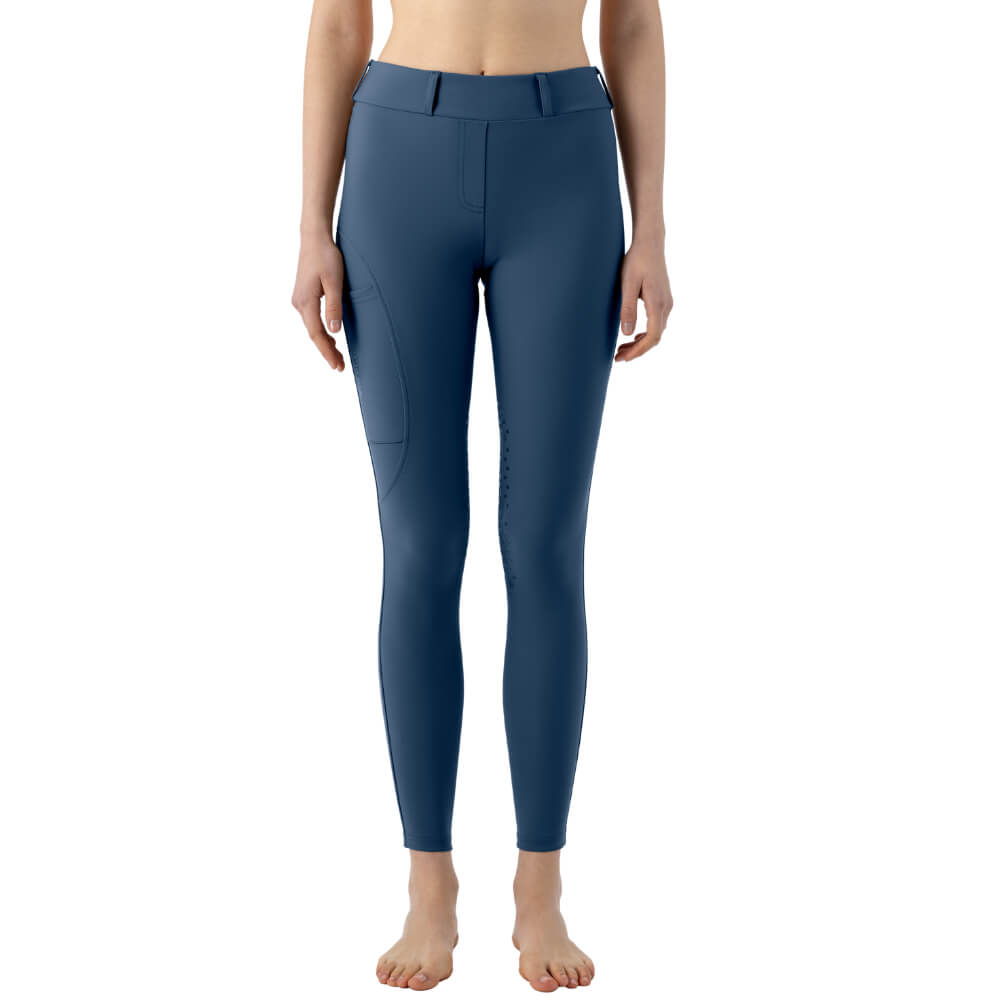 Equiline Eqednak Kniegrip Reitleggings Damen - dark denim, Größe XS