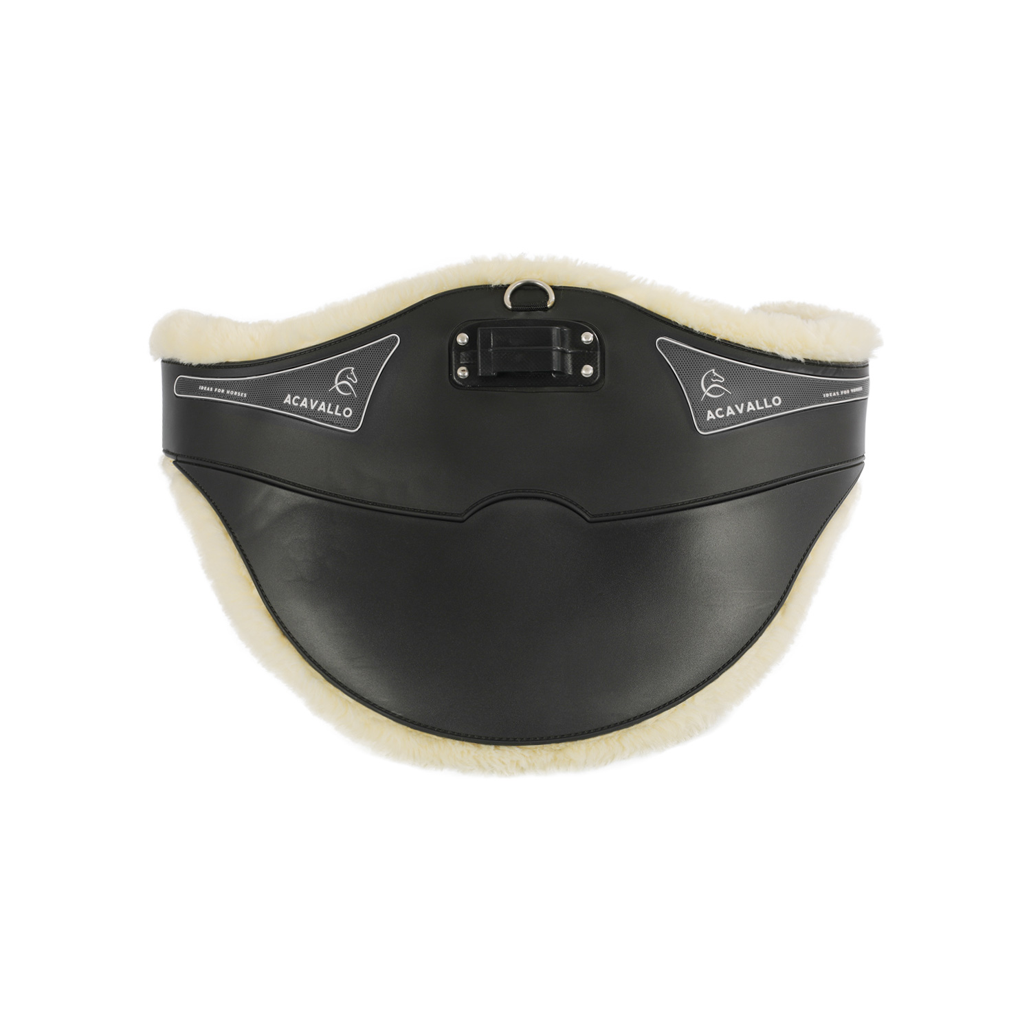 Acavallo Stollenschutzgurt PVC+Gel mit Eco-Wolle - schwarz, Größe 125