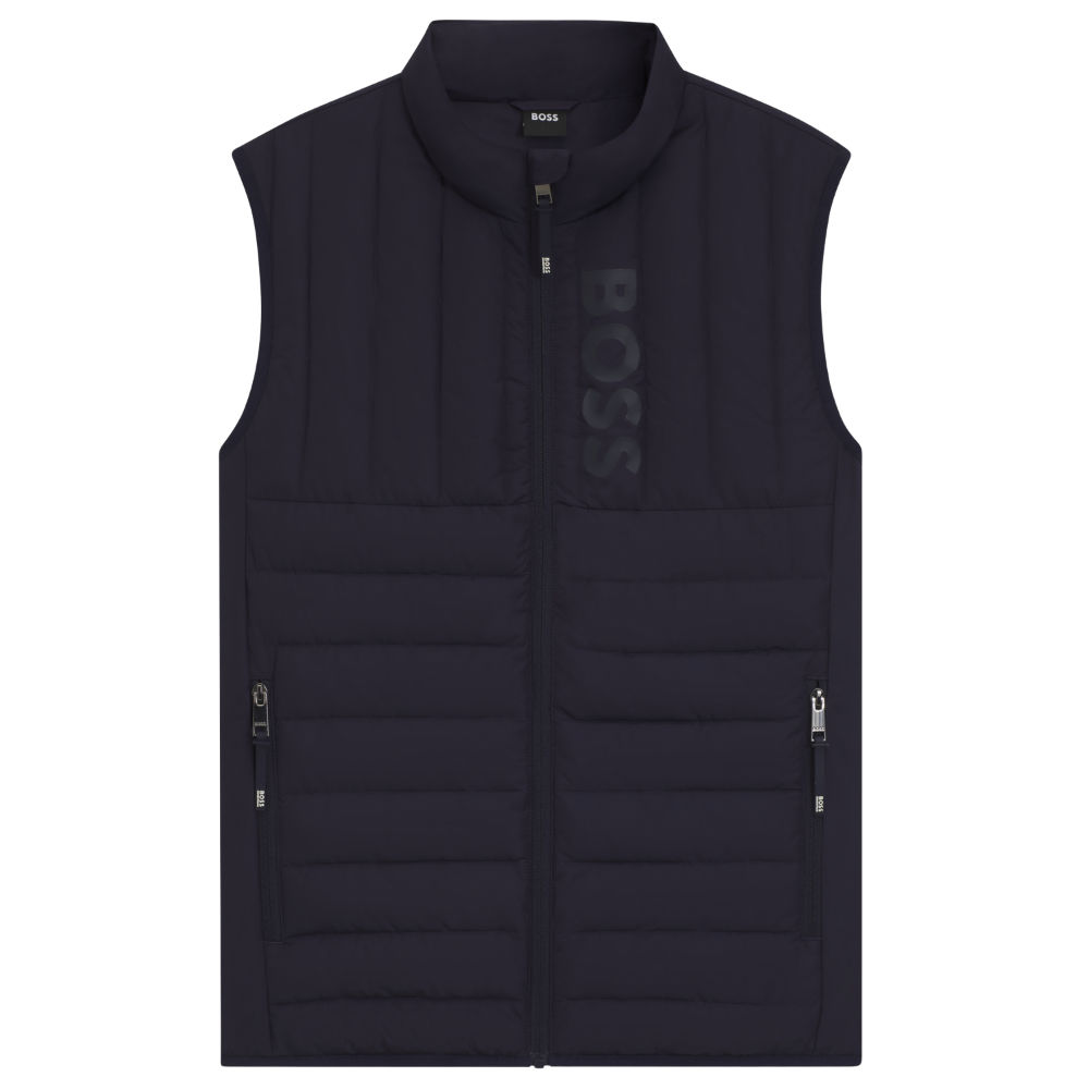 BOSS Equestrian Ruben Puffer Weste Herren - sky captain, Größe S