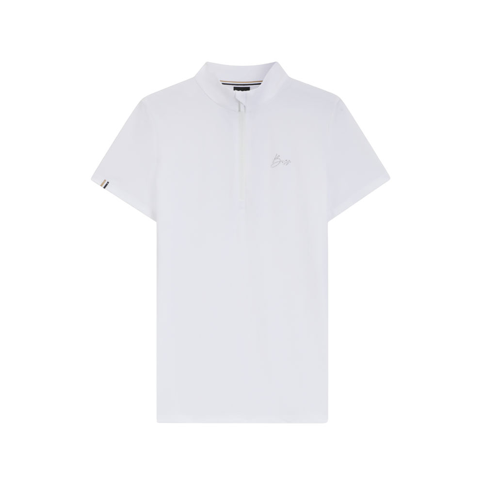 BOSS Equestrian Maira Turniershirt Texture Damen - white, Größe L