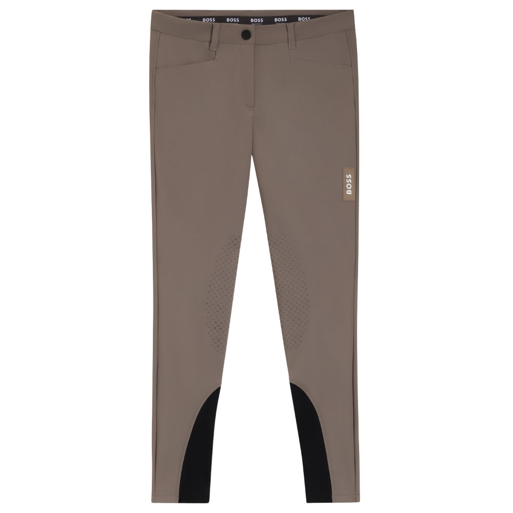 BOSS Equestrian Hazel Kniebesatz Reithose Damen - dark pumice, Größe XS