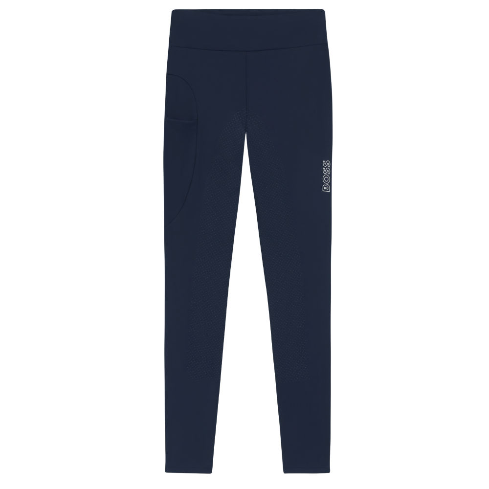 BOSS Equestrian Harriett High Waist Vollbesatz Legging Damen - sky captain, Größe L