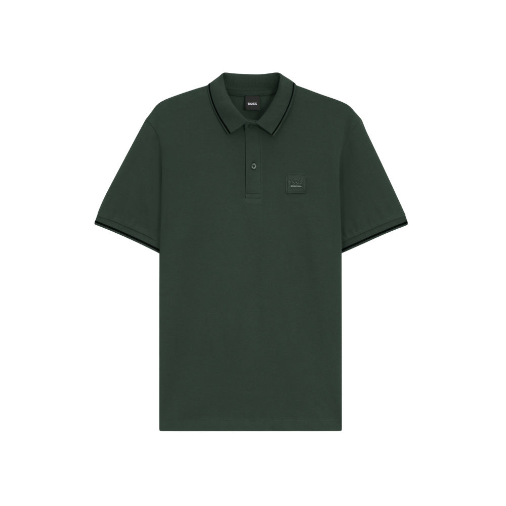 BOSS Equestrian Paul Polo Patch Herren - pine grove, Größe S