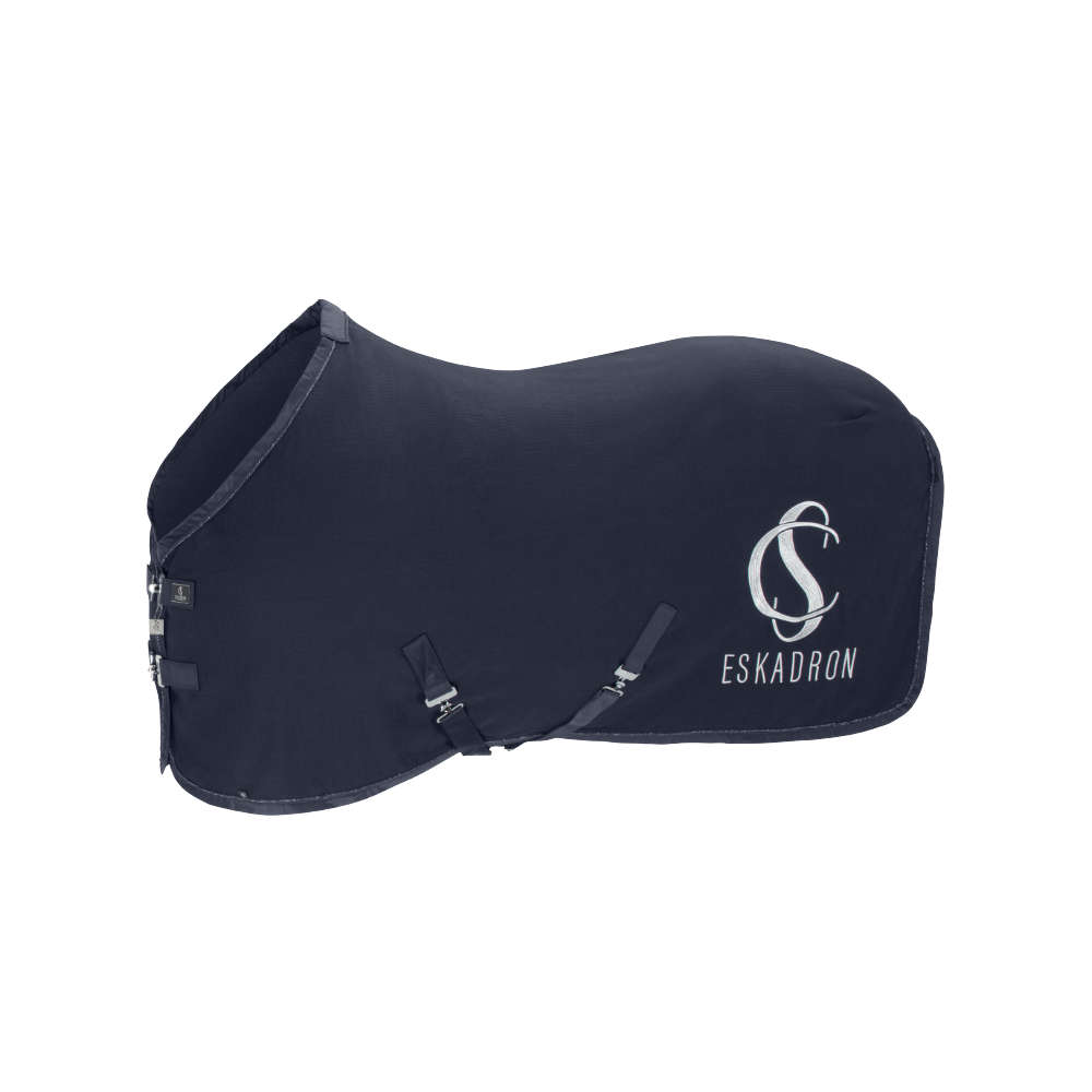 Eskadron Classic Sports 26 Waffle Cotton Abschwitzdecke - navy, Größe 125 cm (S)