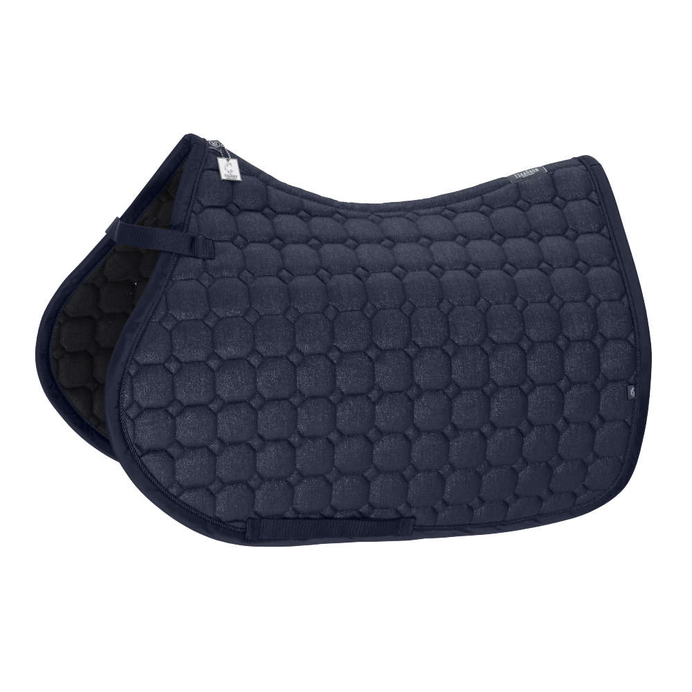 Eskadron Classic Sports 26 Cotton Glitter Schabracke - navy, Größe Warmblut Vielseitigkeit