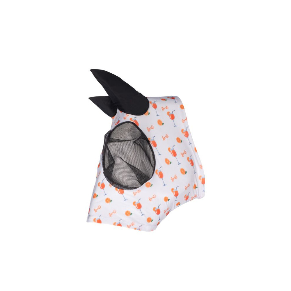 HKM Fliegenschutzmaske Splash - orange, Größe Pony