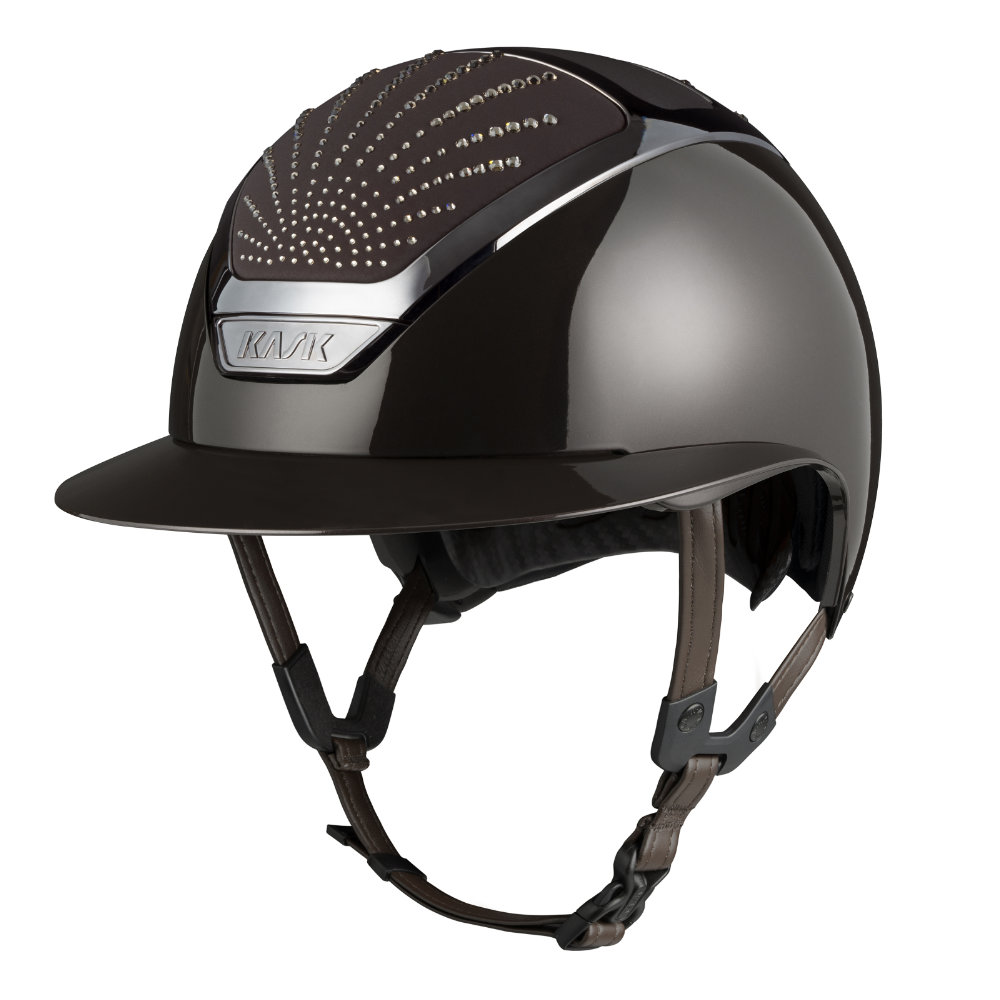KASK Star Lady Pure Shine Swarovski Origin Reithelm - anthracite/anthracite/graphite, Größe 54