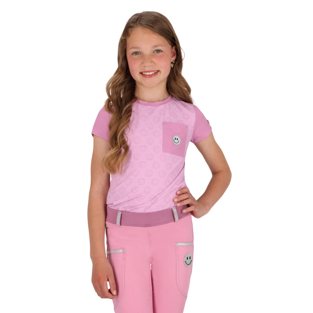QHP Sportshirt Rosalynn Junior - cheery pink, Größe 152