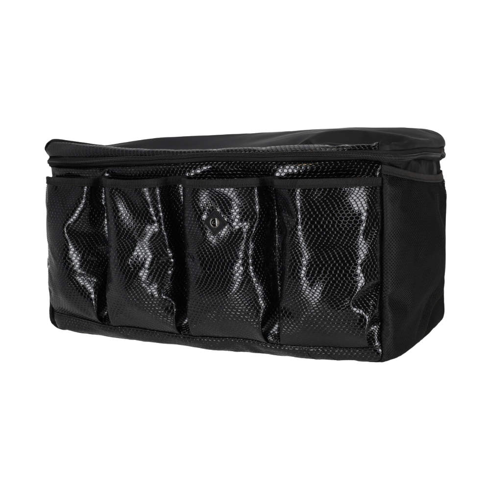 QHP Boxentasche Croco - black
