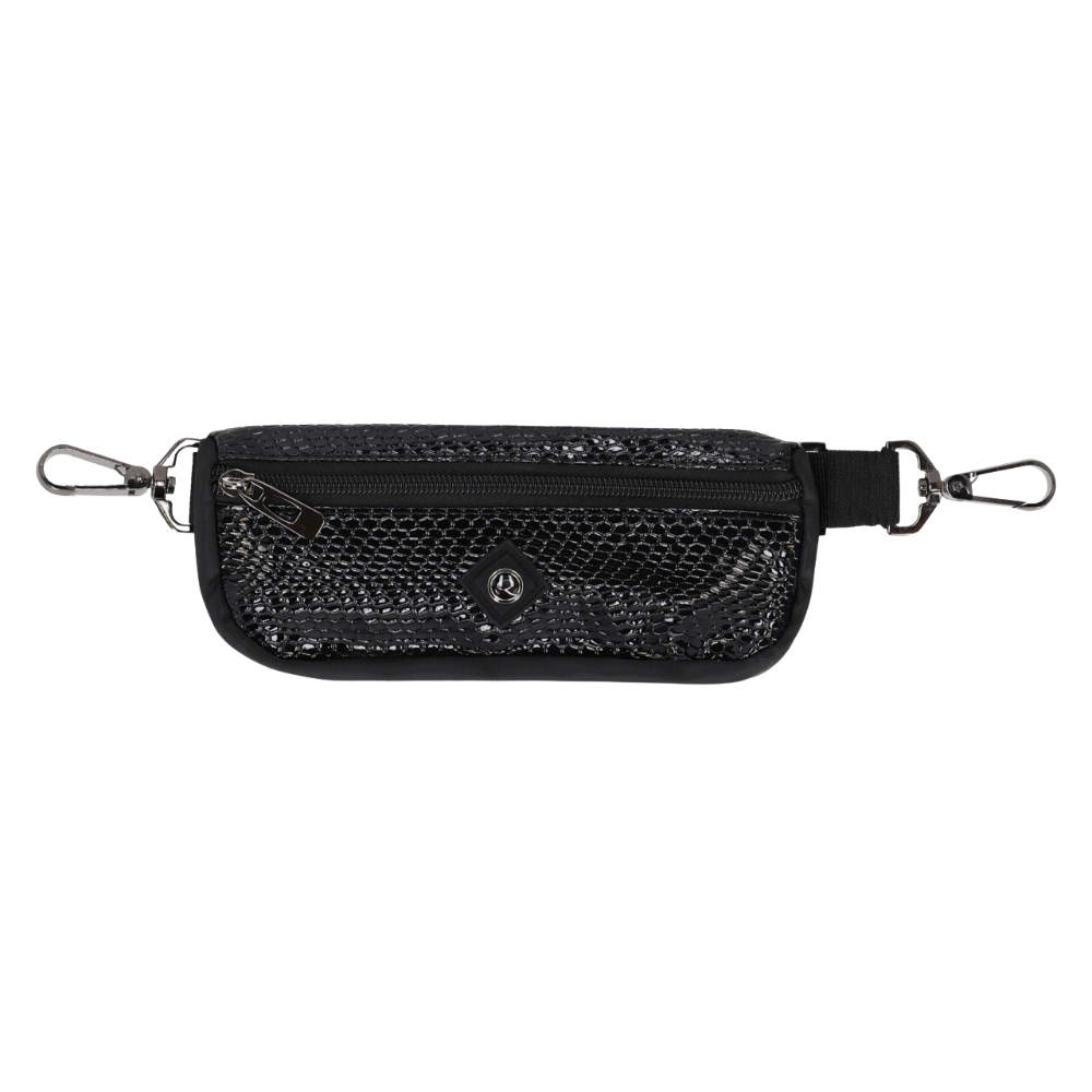 QHP Clip-on Gürteltasche Croco - black