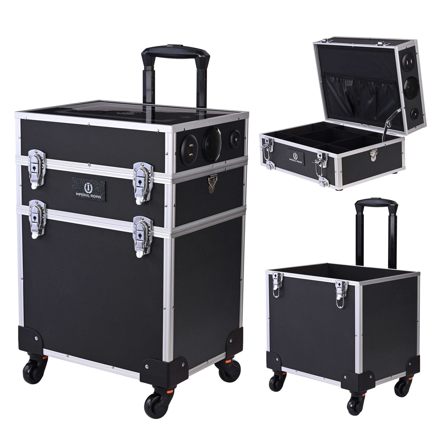 Imperial Riding Grooming box IRHDisco inkl. Lautsprecher, kabellose Ladefunktion, Beleuchtung