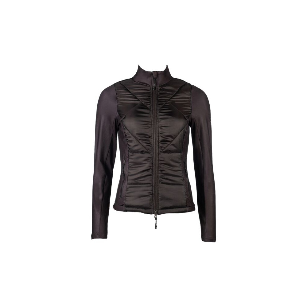 HKM Jersey-/Nylonjacke -Prag II- Style - dunkelbraun, Größe L