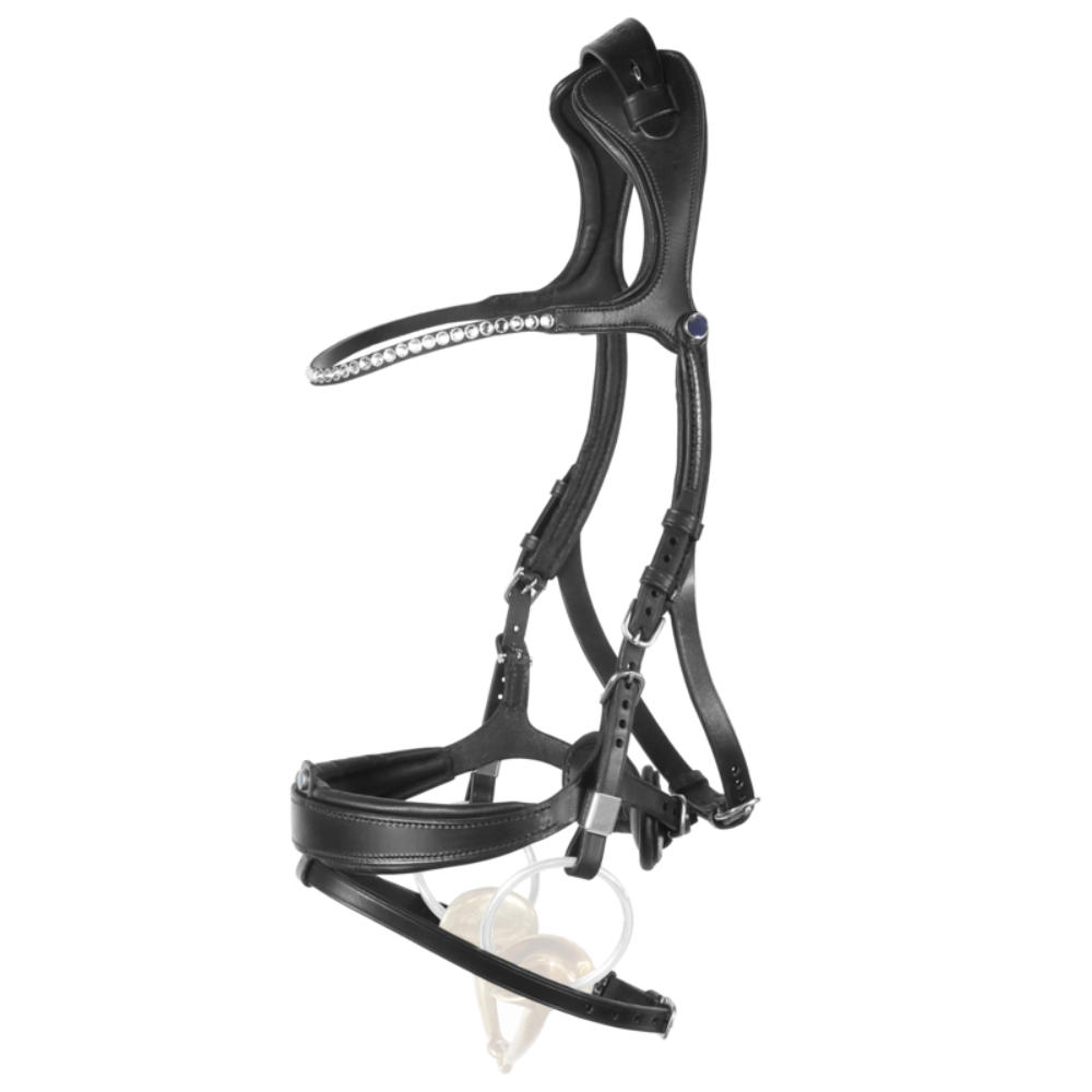 Stübben Trensenzaum Freedom II mit Slide&Lock und Strass mit Kombinierten Reithalfter