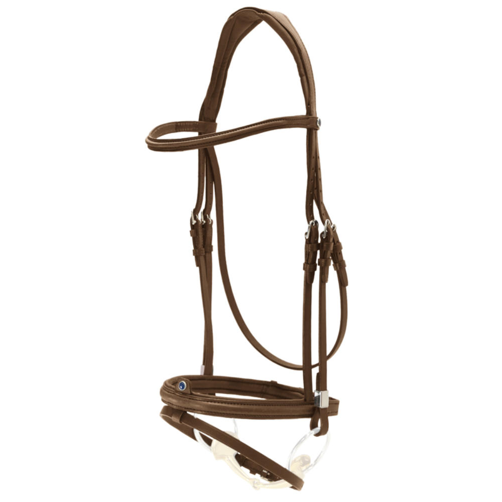 Stübben Trense Sligo mit Slide&Lock mit Kombinierten Reithalfter - ebony/ebony, Größe Pony