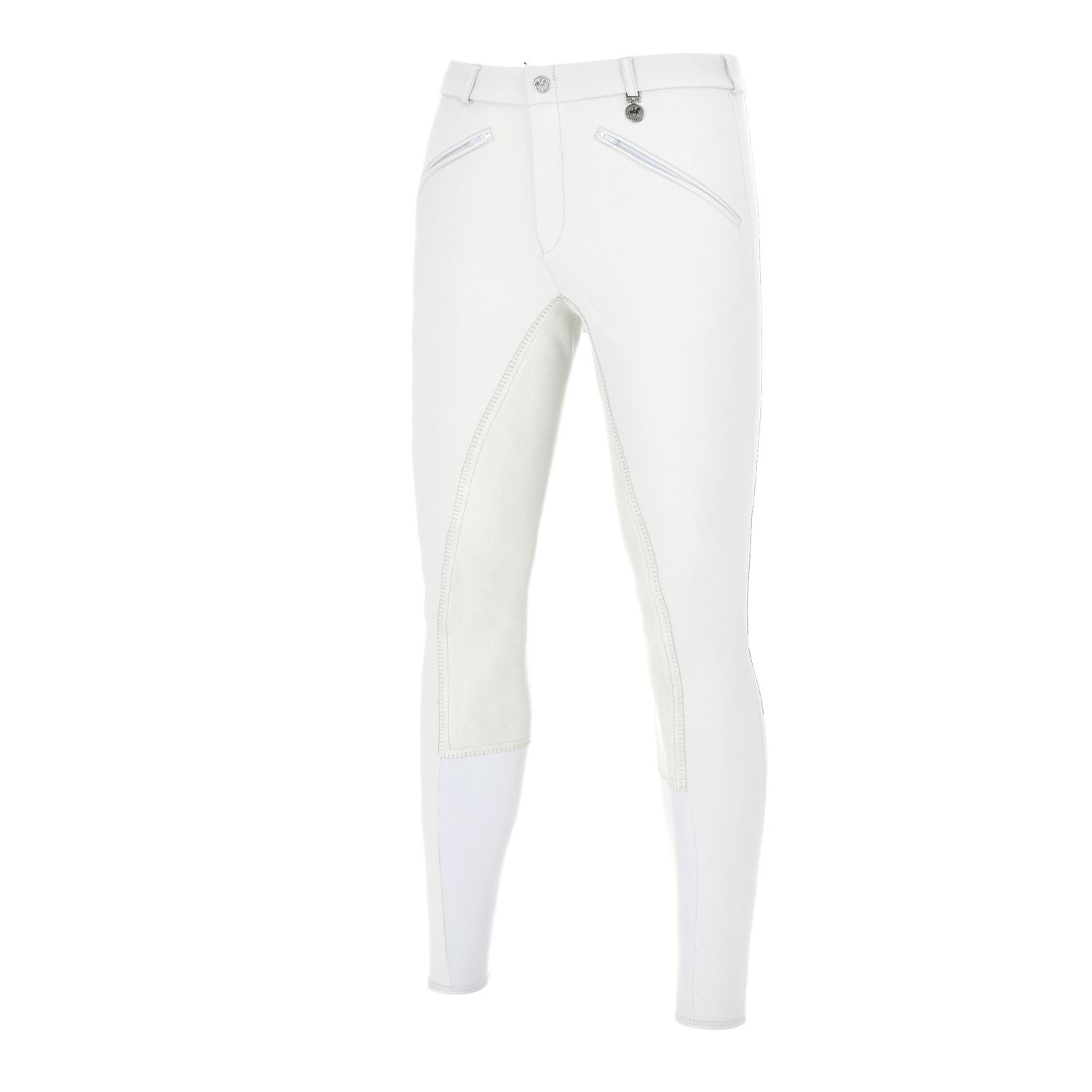 Pikeur Liostro Stretch Ganzbesatzreithose Herren - white, Größe 58