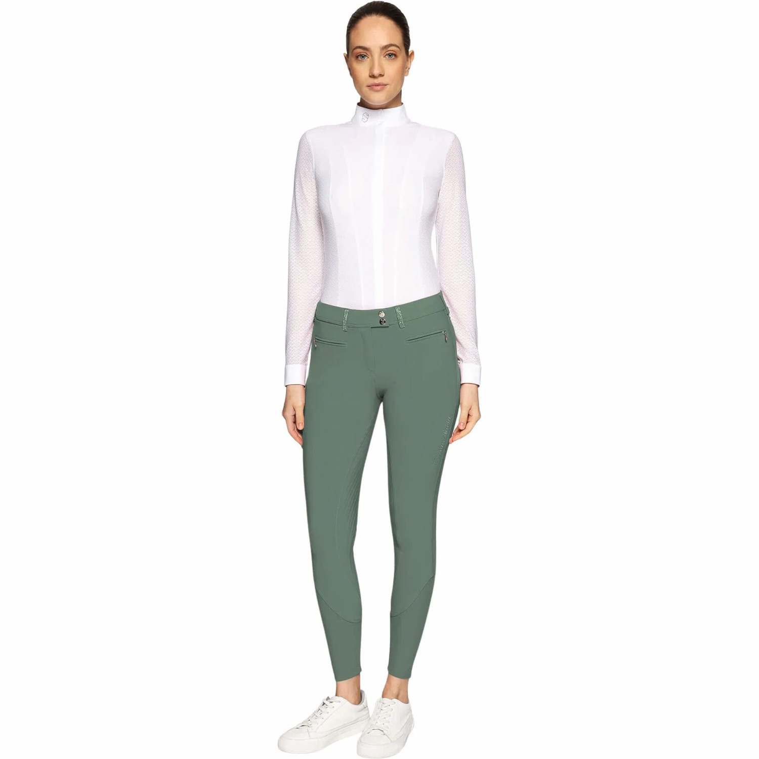 Samshield SS26 Adele Kniegrip Reithose Damen - pistaccio, Größe 38
