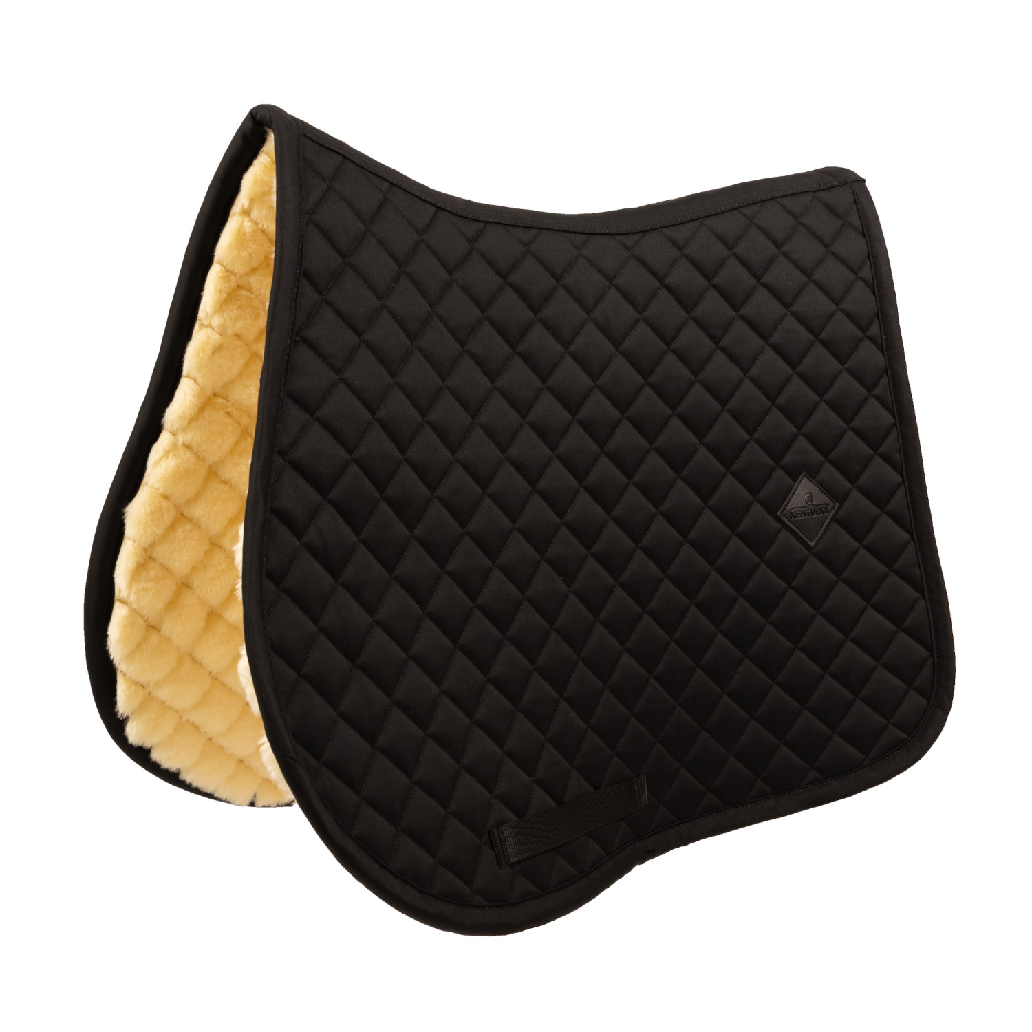 Kentucky Horsewear Skin Friendly Schabracke mit Lammfell Diamand - schwarz, Größe Warmblut Springen