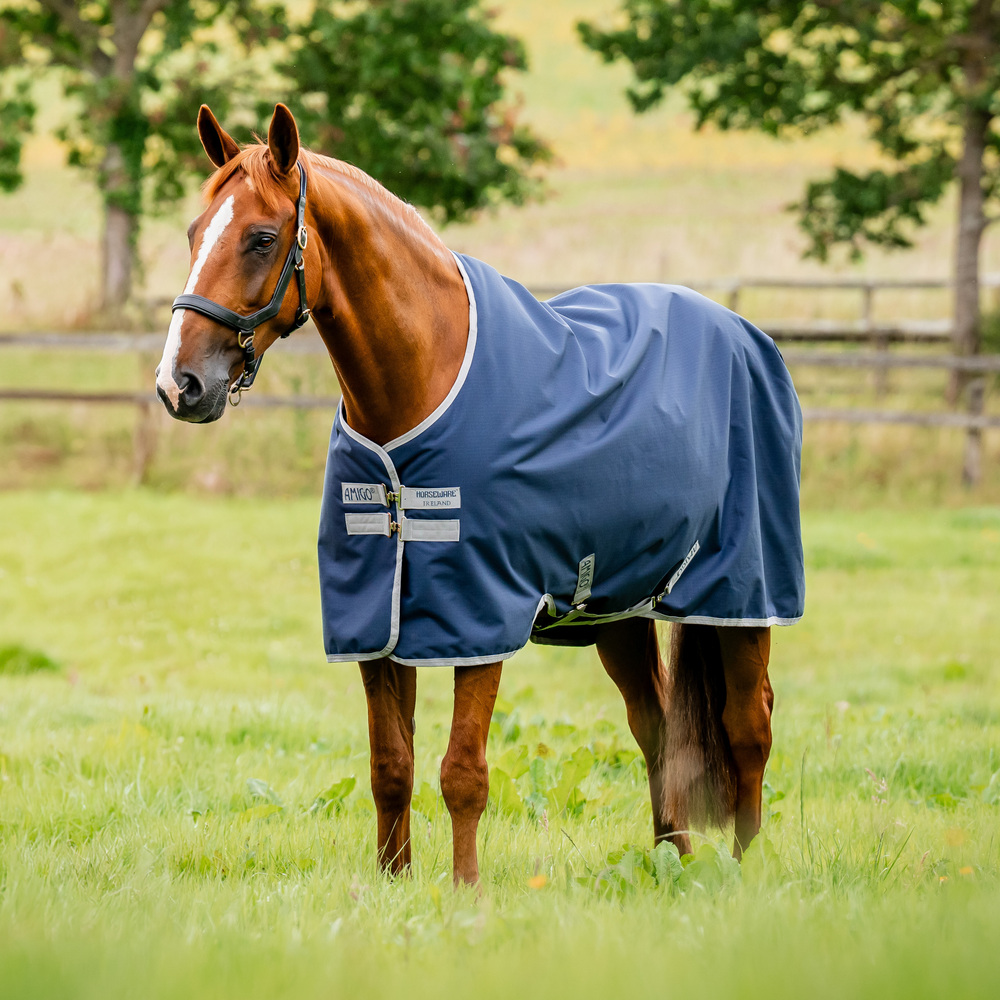 Horseware Amigo Ripstop 900D Original 0g - Navy/Titanium Grey, Größe 80