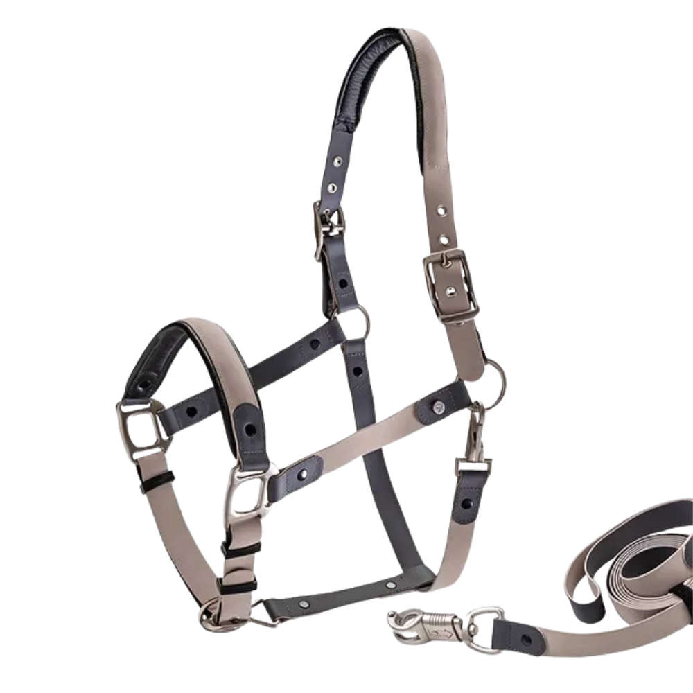 Sunride Halfter mit Strick - vanilla, Größe Cob