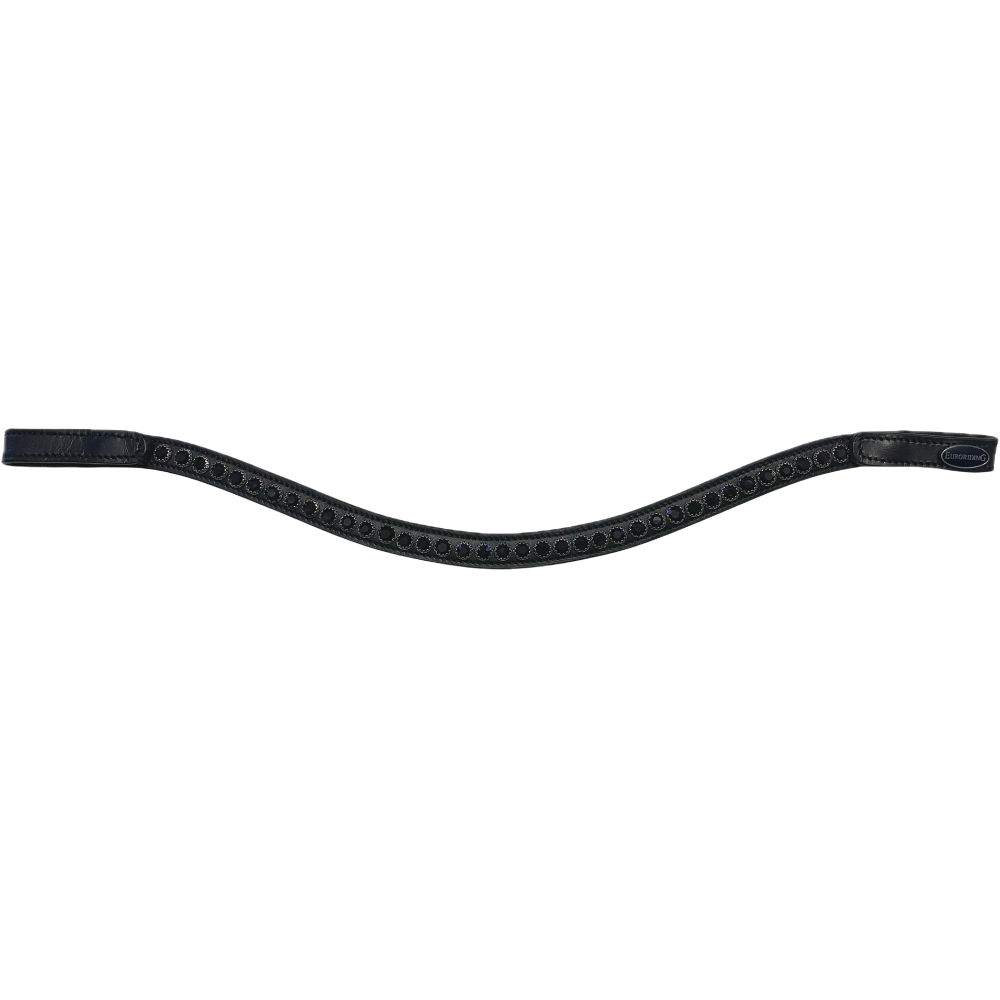 Euroriding Stirnband ColorFlash Quick Change System - schwarz/schwarz, Größe Pony