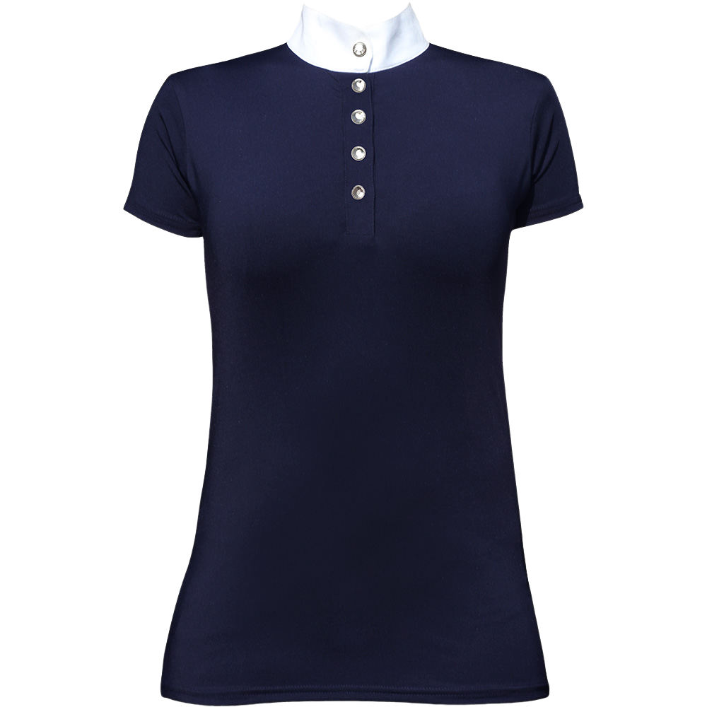 Euroriding Damen Turniershirt Premium - navy, Größe S