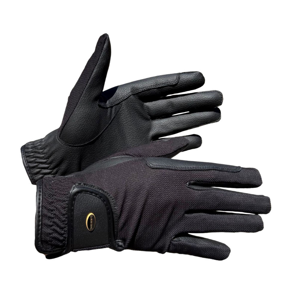 Euroriding Handschuhe Husby - schwarz, Größe 6