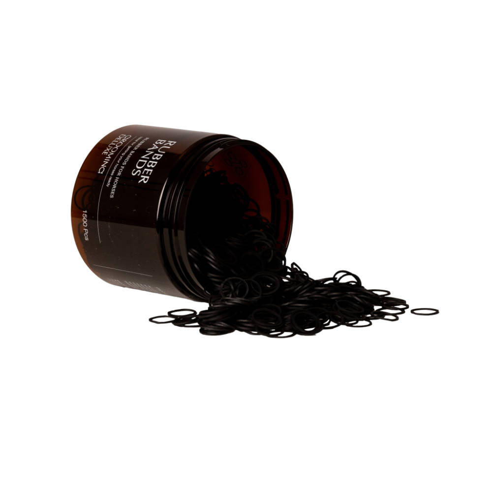 Grooming Deluxe GD Einflechtgummis 1500 Stk. - black