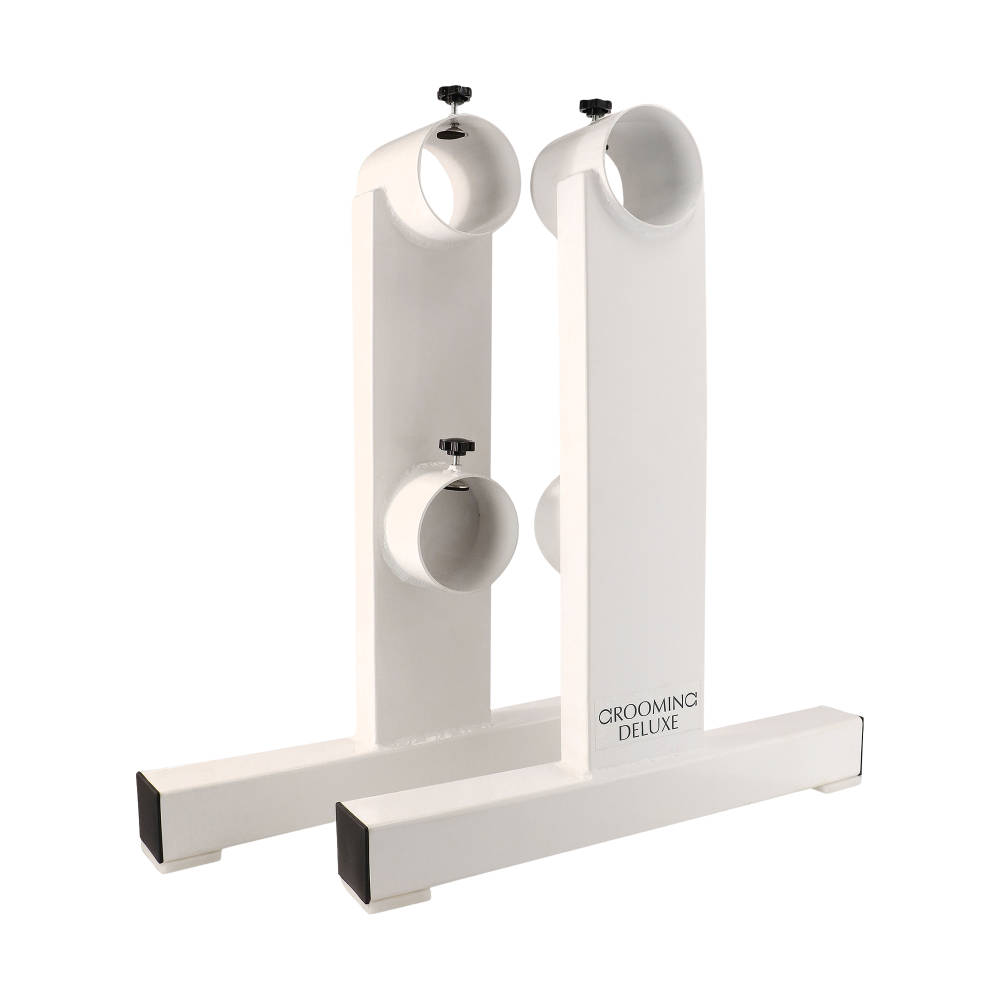 Grooming Deluxe Aluminiumn T Cavaletti 2er Set weiss - white