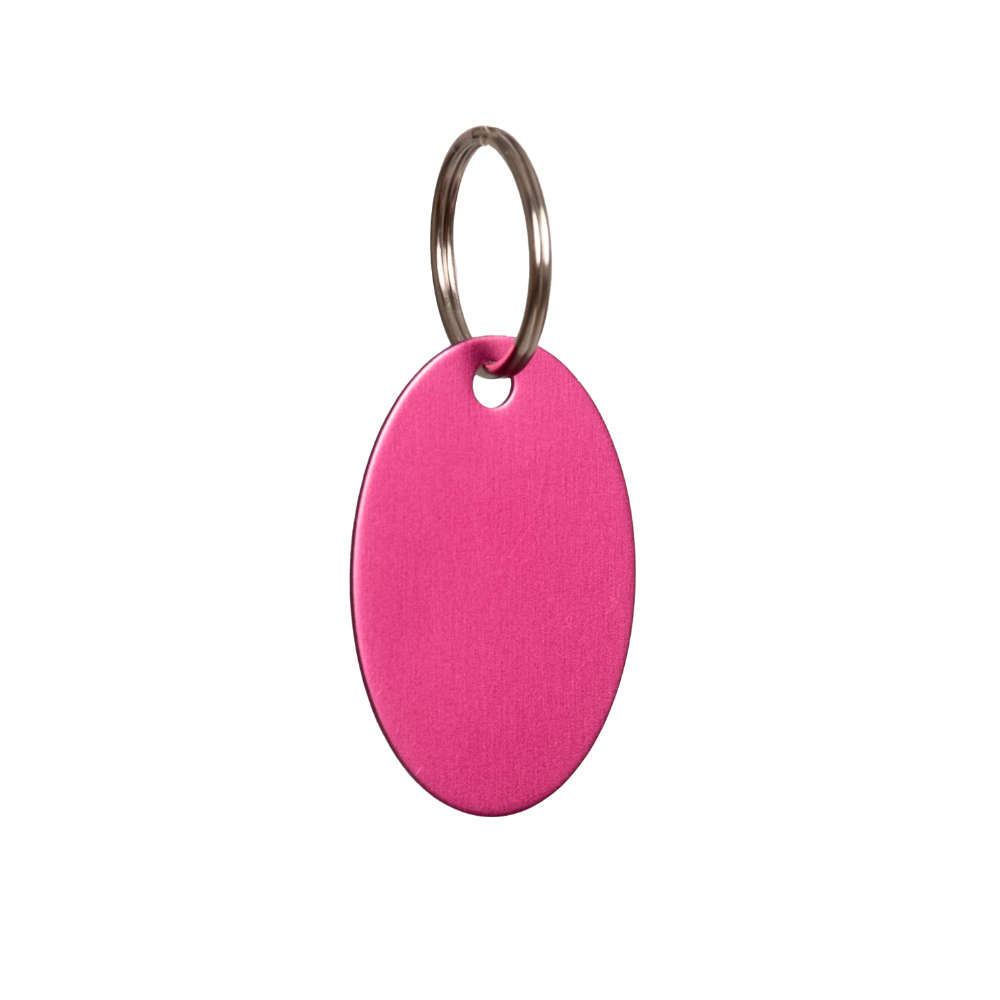 Grooming Deluxe Name Plate "Oval" - pink, Größe M
