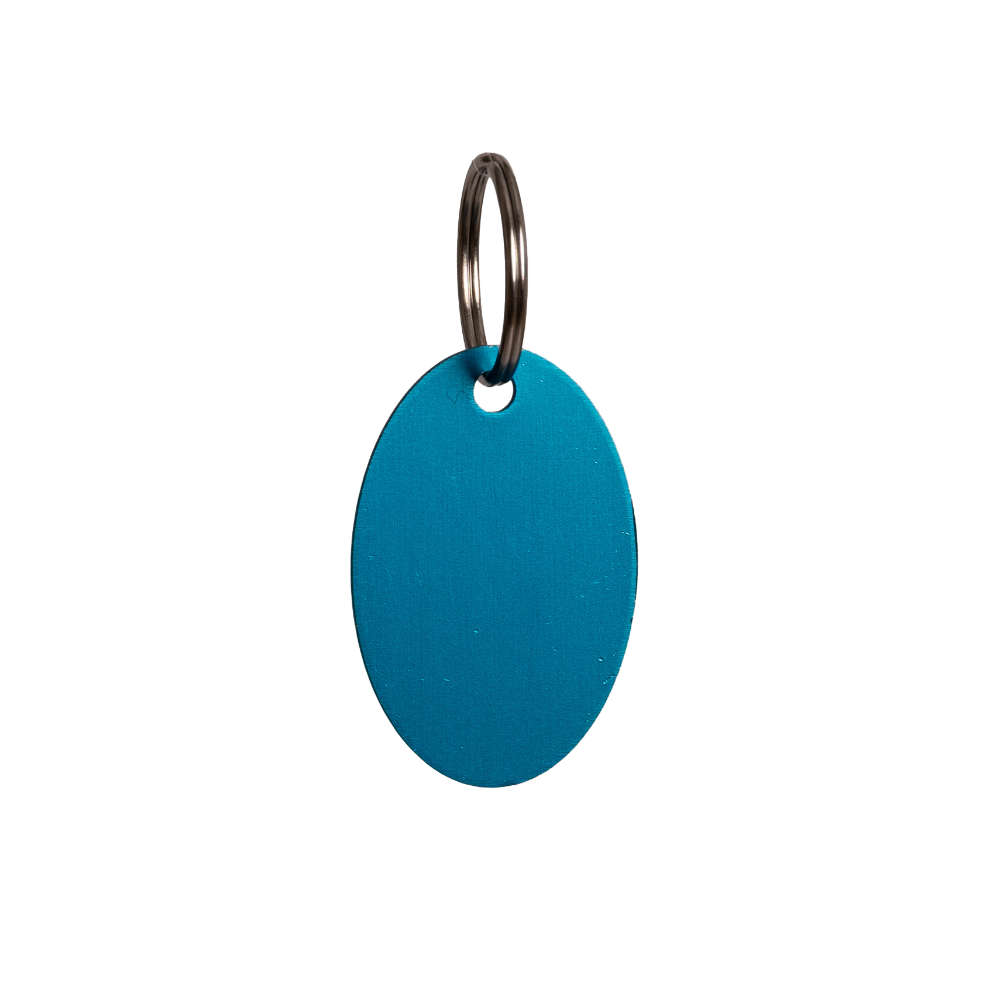Grooming Deluxe Name Plate "Oval" - light blue, Größe M