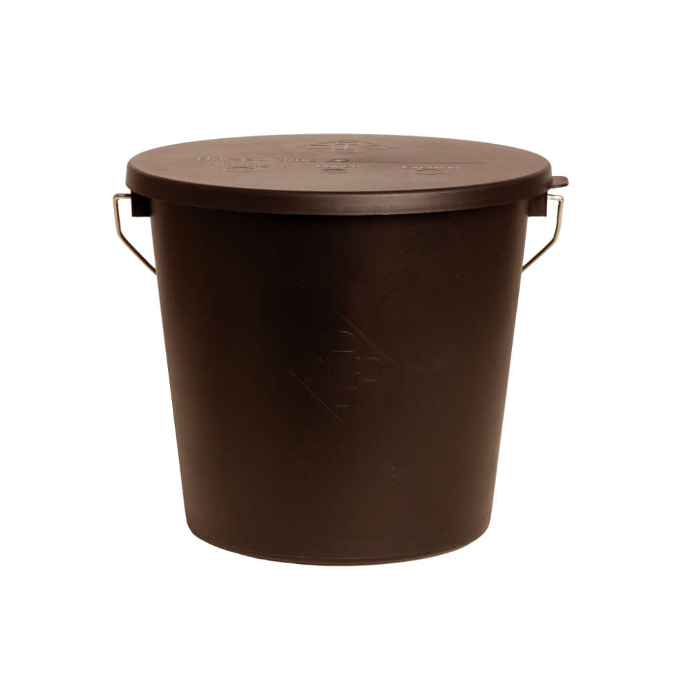 Grooming Deluxe Eimer mit Deckel - brown, Größe 5L