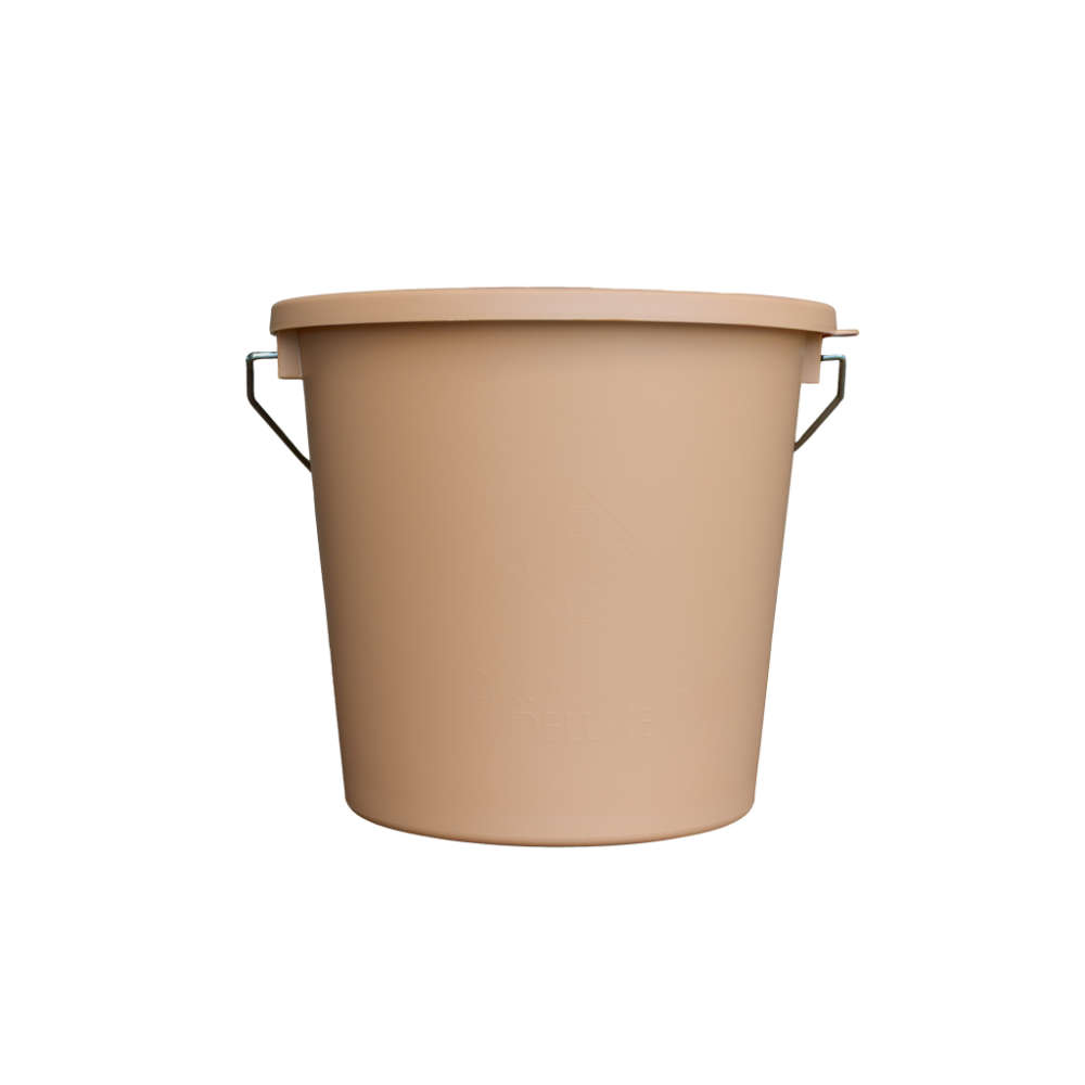 Grooming Deluxe Eimer mit Deckel - beige, Größe 5L