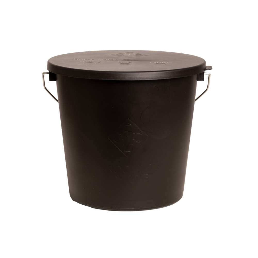 Grooming Deluxe Eimer mit Deckel - black, Größe 5L