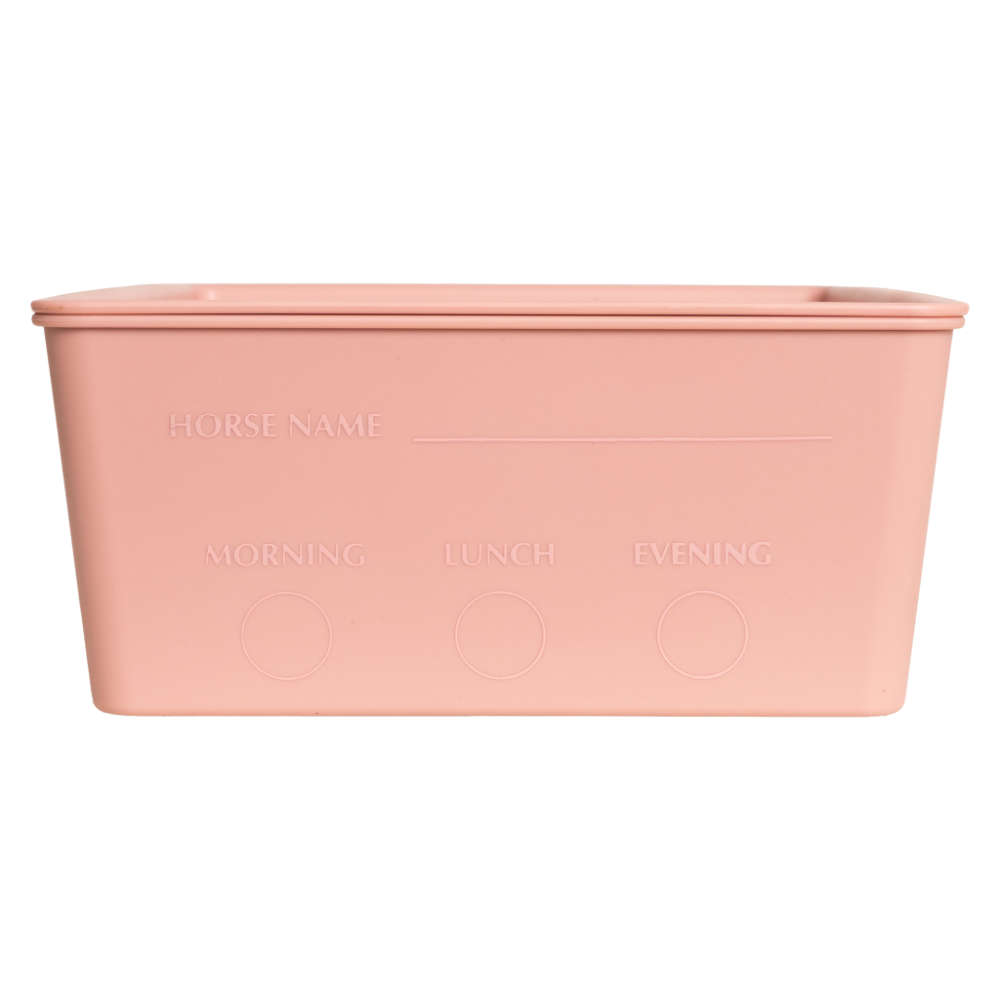 Grooming Deluxe Futterbox für Pferde mit Deckel - old rose, Größe 3.5L